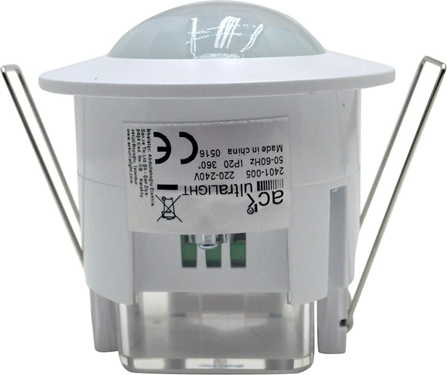 AY31-01040 220V 360 Derece Sıva Altı Tavan Tipi Hareket Sensörü