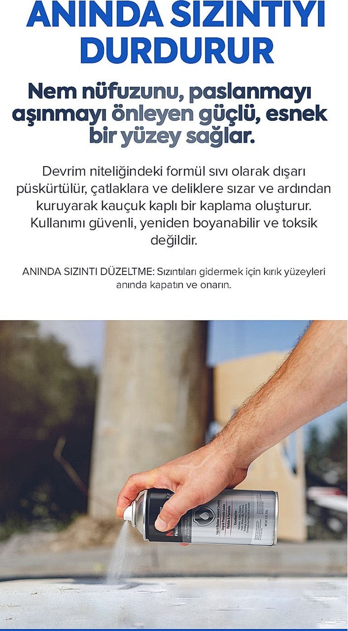 Noleak  5'li Paket Paket Su Izolasyon Sızıntı Onarım Spreyi Su Geçirmez