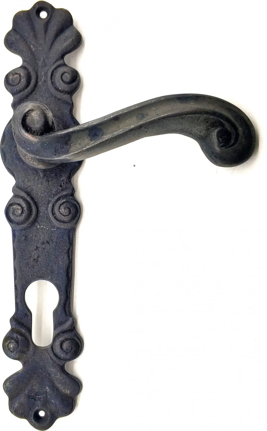 Antika Tarz Dekoratif Pirinç Okyanus Banyo Kapı Kolu - 230X46 Mm, Oksit