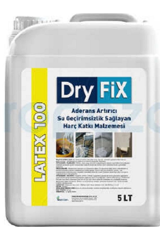DRYFİX LATEX 100 ADERANS ARTIRICI SU GEÇİRİMSİZLİK SAĞLAYAN HARÇ KATKI MALZEMESİ 5 KG