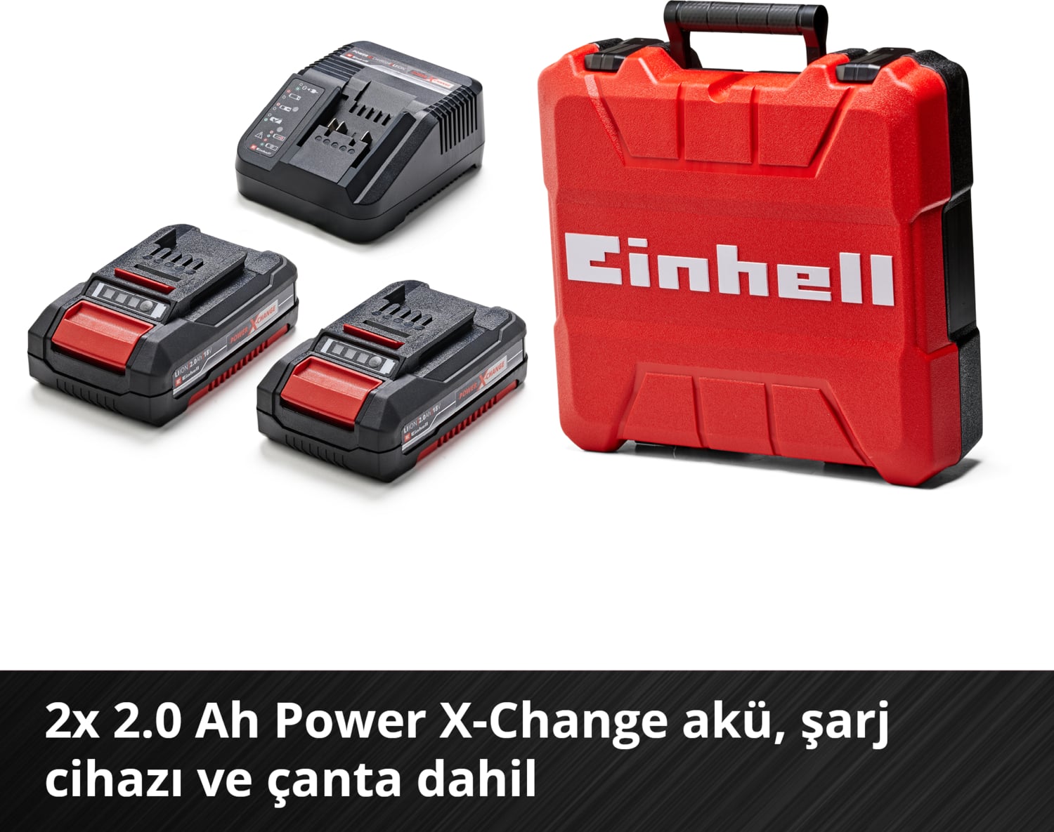 EİNHELL TE-CD 18 Li-i Kömürsüz Power X-Change Akülü Darbeli Vidalama (darbe fonksiyonlu, Li-Ion, 18 V, 2 hız, 60 Nm, LED ışık, çanta, 2x 2,0 Ah akü ve şarj cihazı dahildir) - 4513861