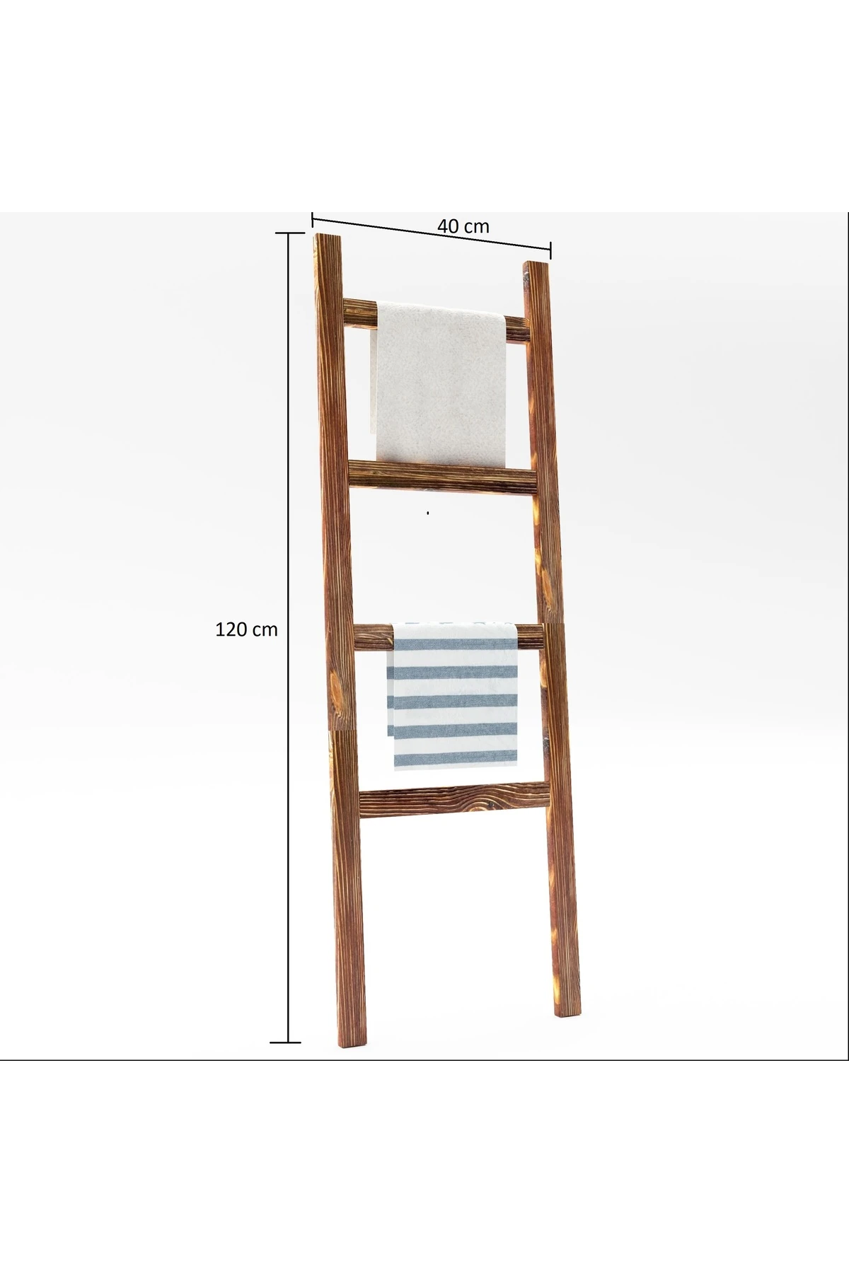 Dekoratif Merdiven Havluluk Bahçe Ve Banyo Çok Amaçlı Organizer Ykm Mob127