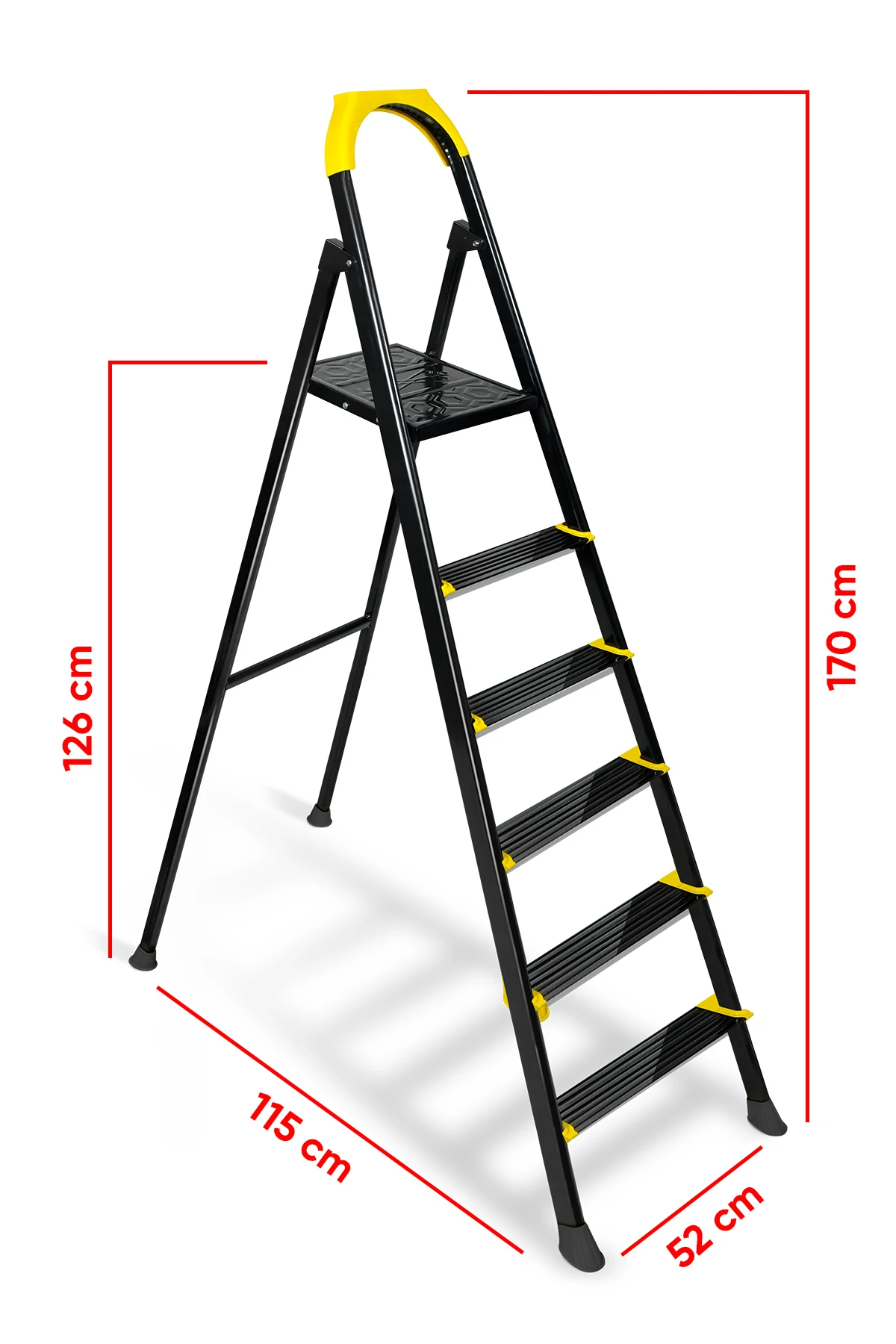 Hardy 5+1 Basamaklı Özel Tasarım Hafif Merdiven Tyc00573701866