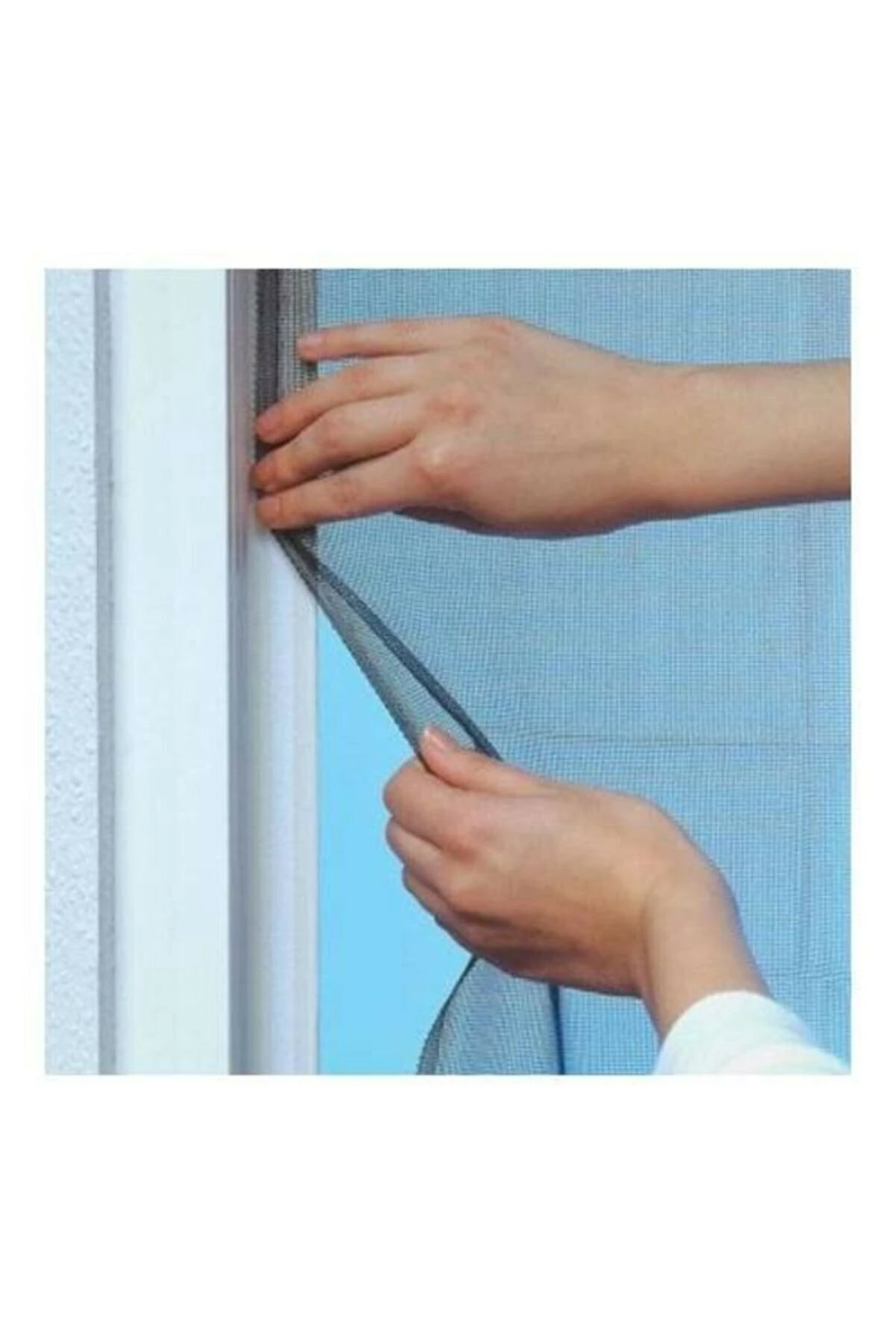 Sineklik Ayarlanabilir Yapışkanlı Pencere Cam Sineklik 70x125 Cm