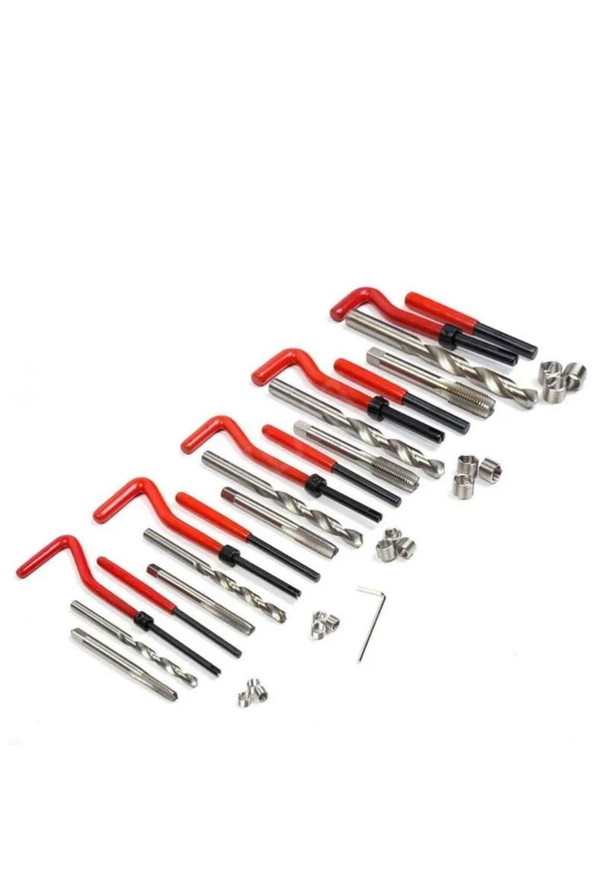 131 Parça Diş Açma Helicoil Vida Tamir Onarım Seti M5-m12 Profesyonel 1. Kalite