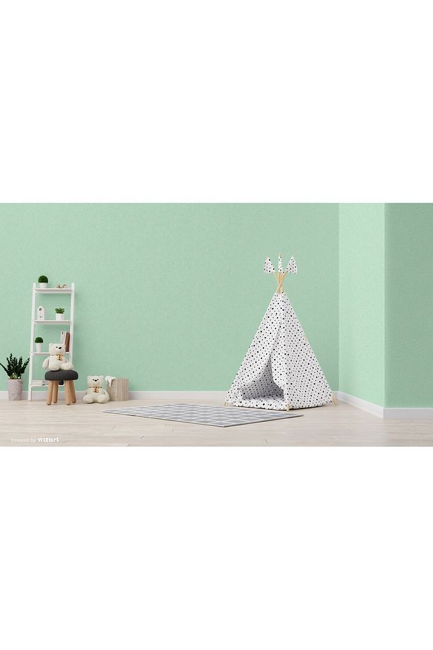 Ada Kids 8943-1 Duvar Kağıdı Yeşil Kendinden Desenli