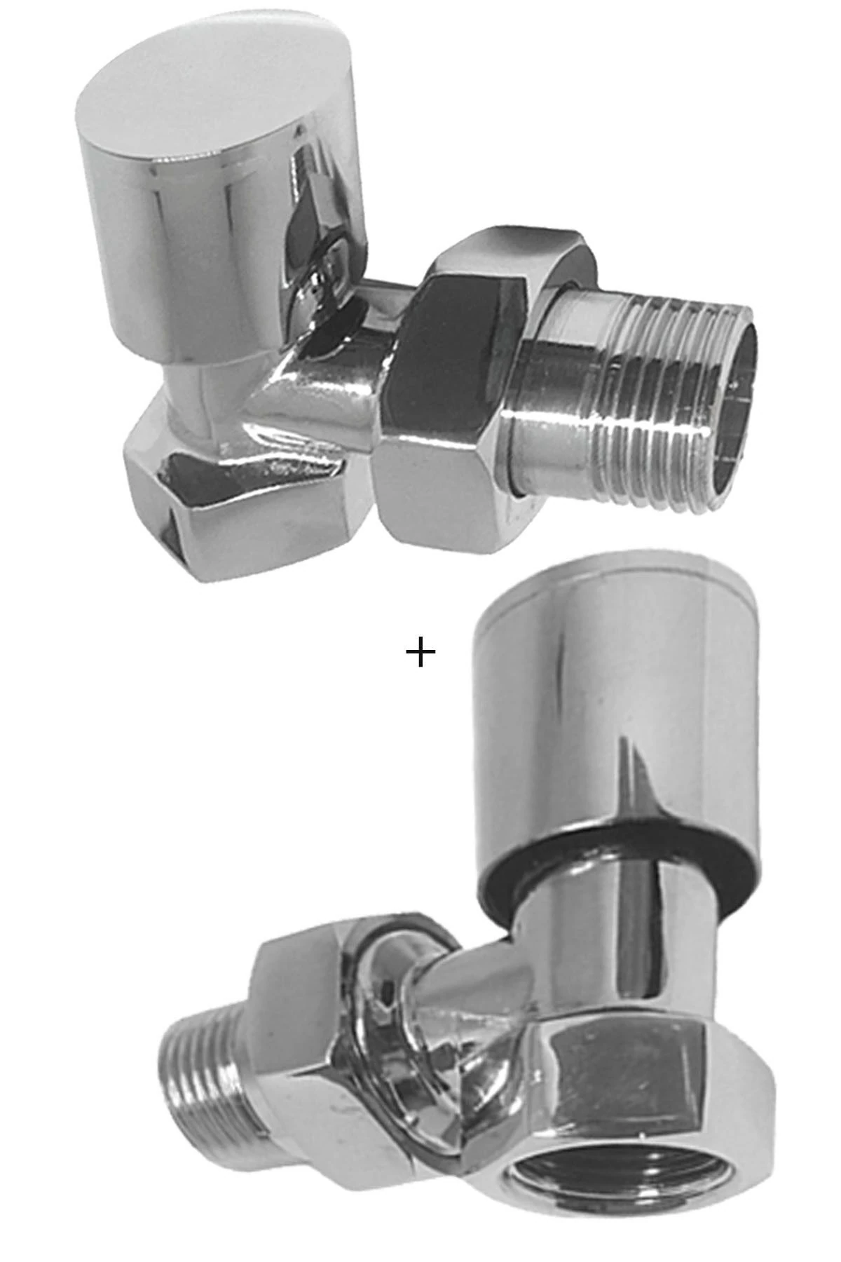 G 1/2” Köşe Radyatör Vanası Krom Volanlı Köşe Radyatör Valf E.c.a 2 Adet 602120280