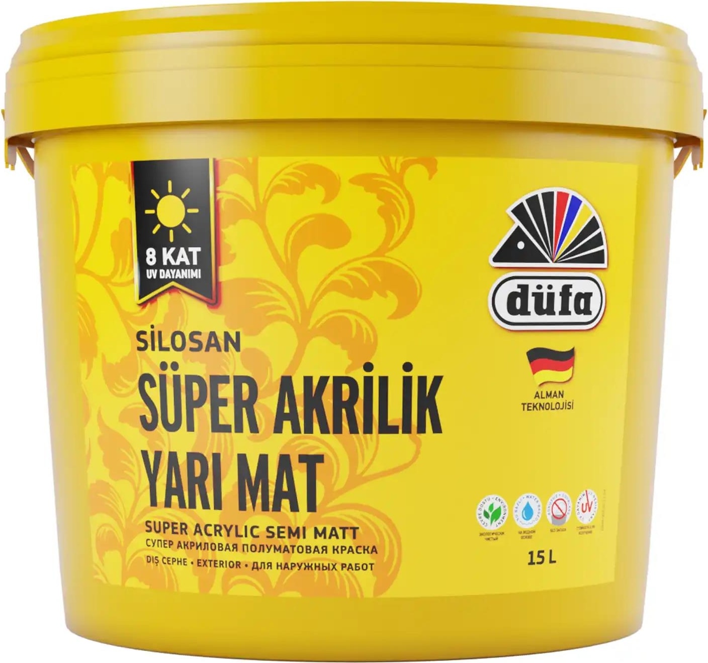 Silosan Dış Cephe Süper Akrilik Yarı Mat Beyaz 15 L