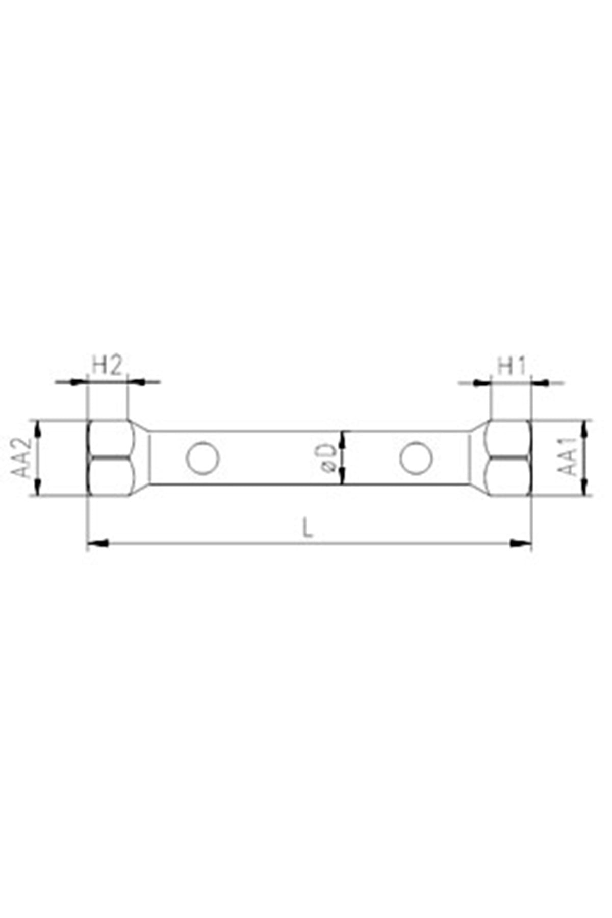 1800071617 Kovan Anahtar İki Ağız 16x17 mm