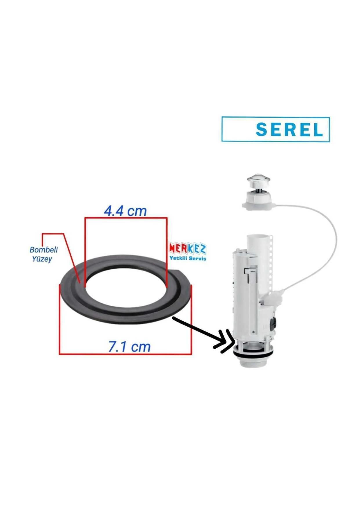 Serel Magnesia Basmalı Klozet Rezervuar İç Takım Contası