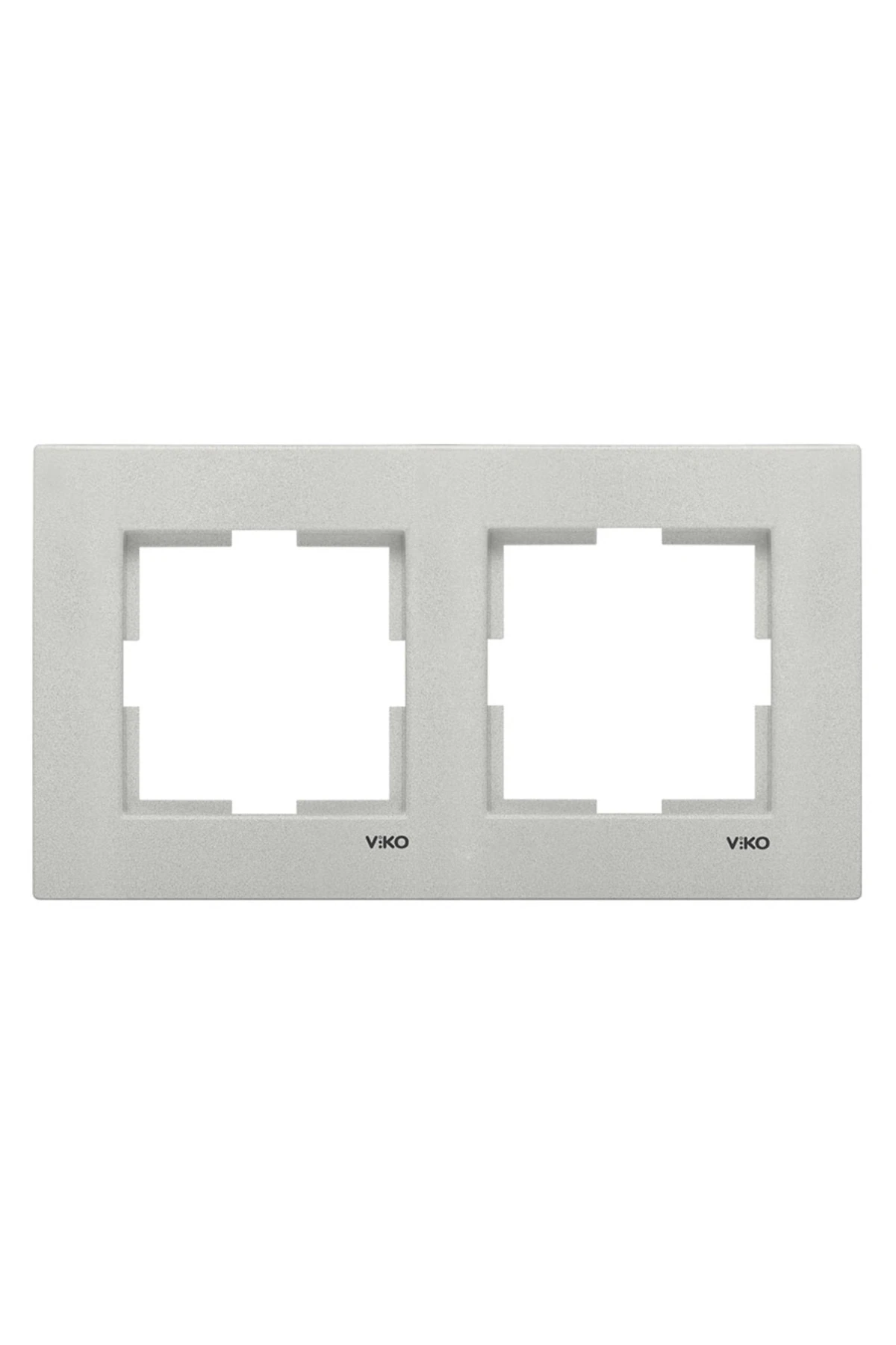 Viko 92190662 Novella Metalik Beyaz Ikili Çerçeve