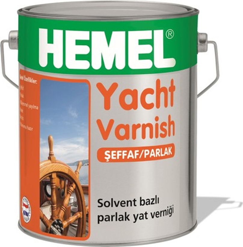 Yacht Varnish Solvent Bazlı Parlak Cila Dış Mekan 2.5 Lt Yat Verniği