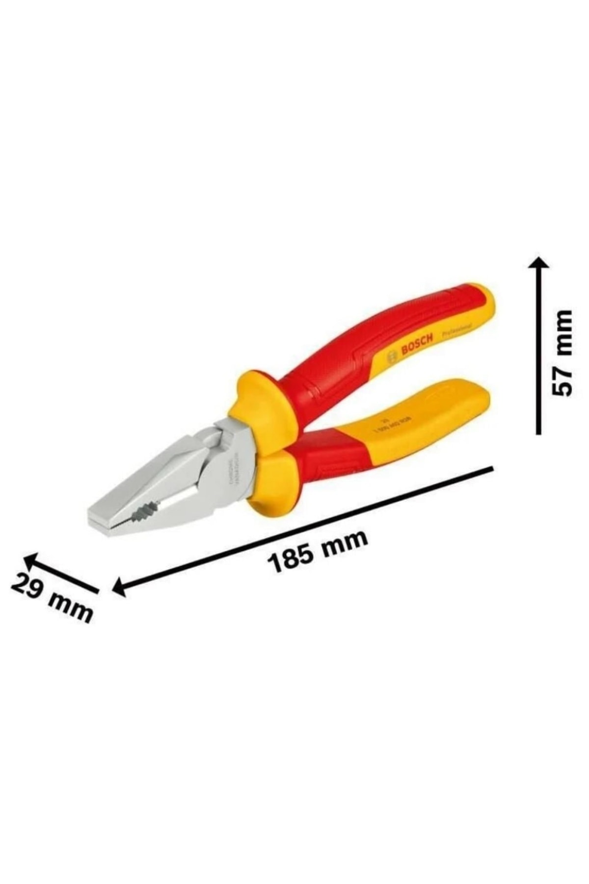 Profesyonel İzoleli Pense 180 mm