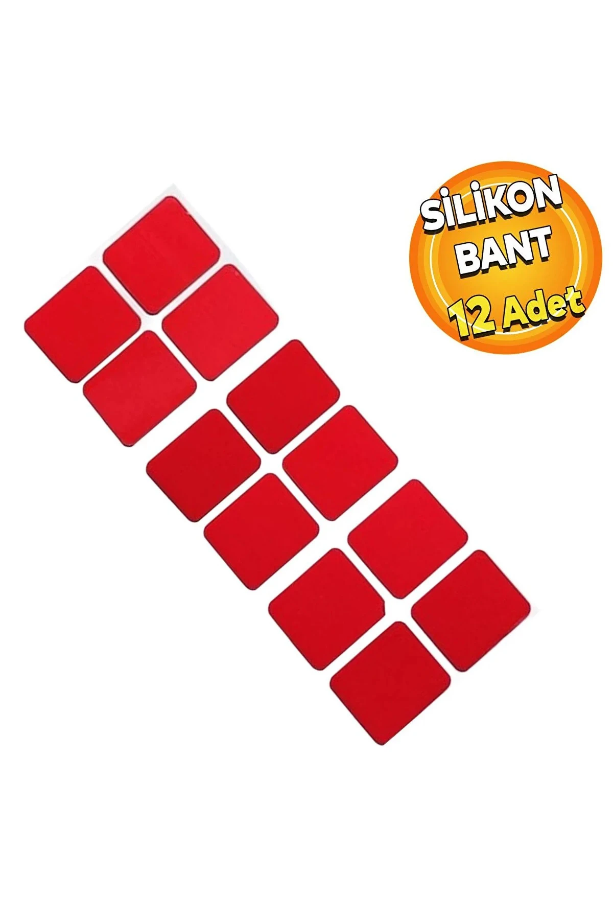 Extra Güçlü Çok Amaçlı Çift Taraflı Yapışkan Slikon Bant 12 Adet