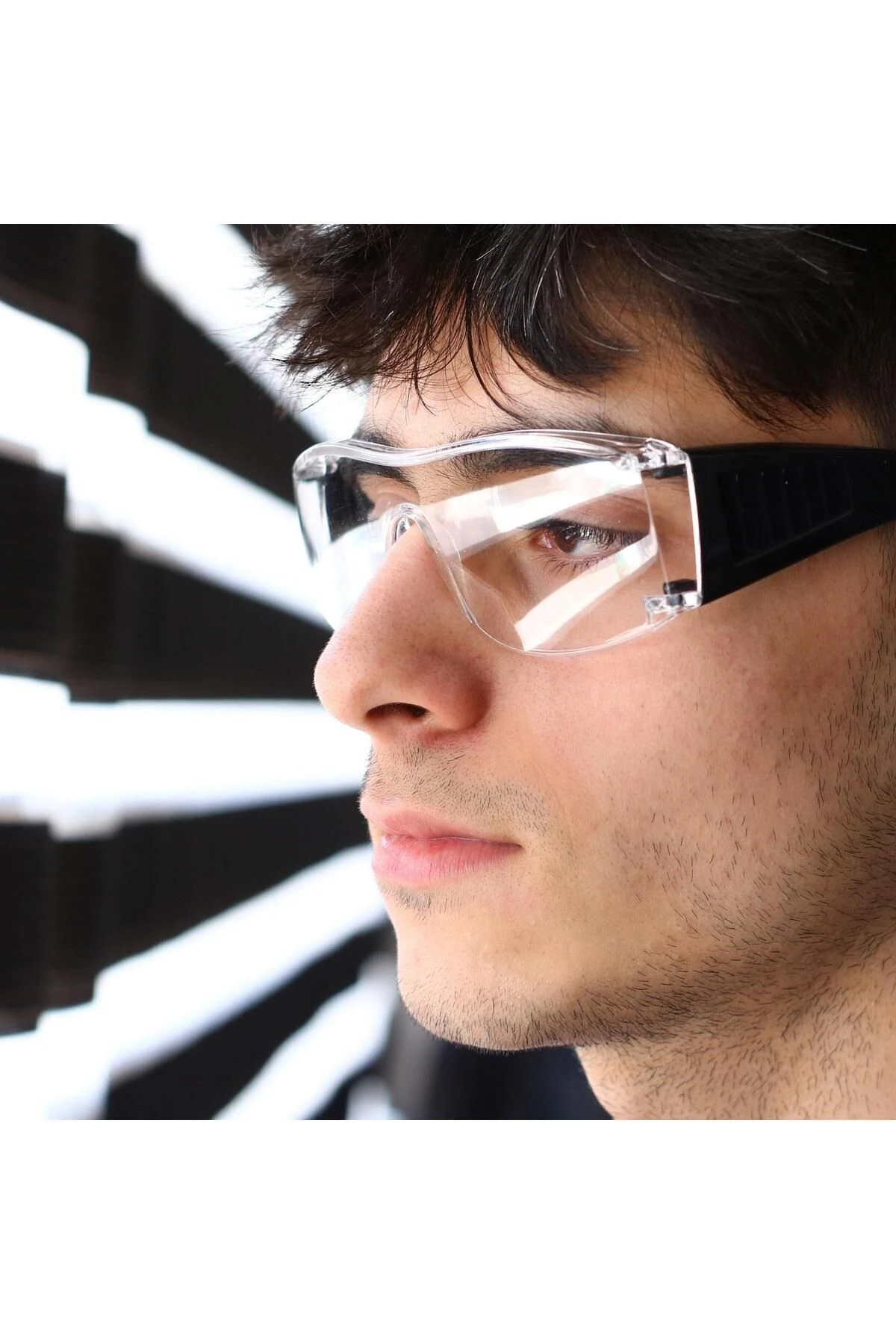 12 Adet İş Güvenlik Gözlüğü Lazer UV Laboratuvar Laborant Koruyucu Kaynak Toz Korumalı Gözlük Şeffaf