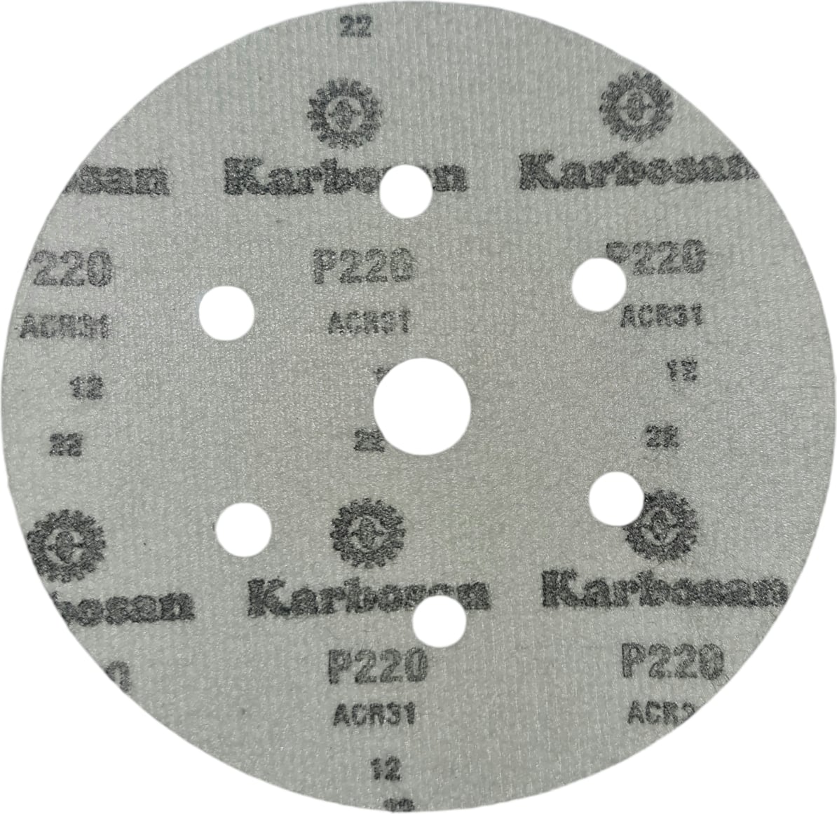 Gold ACR31 150MM 7delik Disk Cırtlı Zımpara 50'li Paket P220