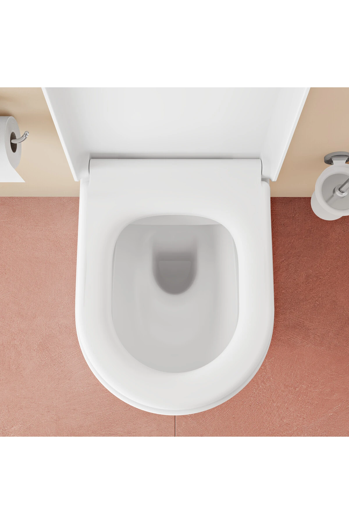 Shift T10 Asma Klozet ve Klozet Kapağı Seti 7786B003-6383, Beyaz, Kanalsız Klozet