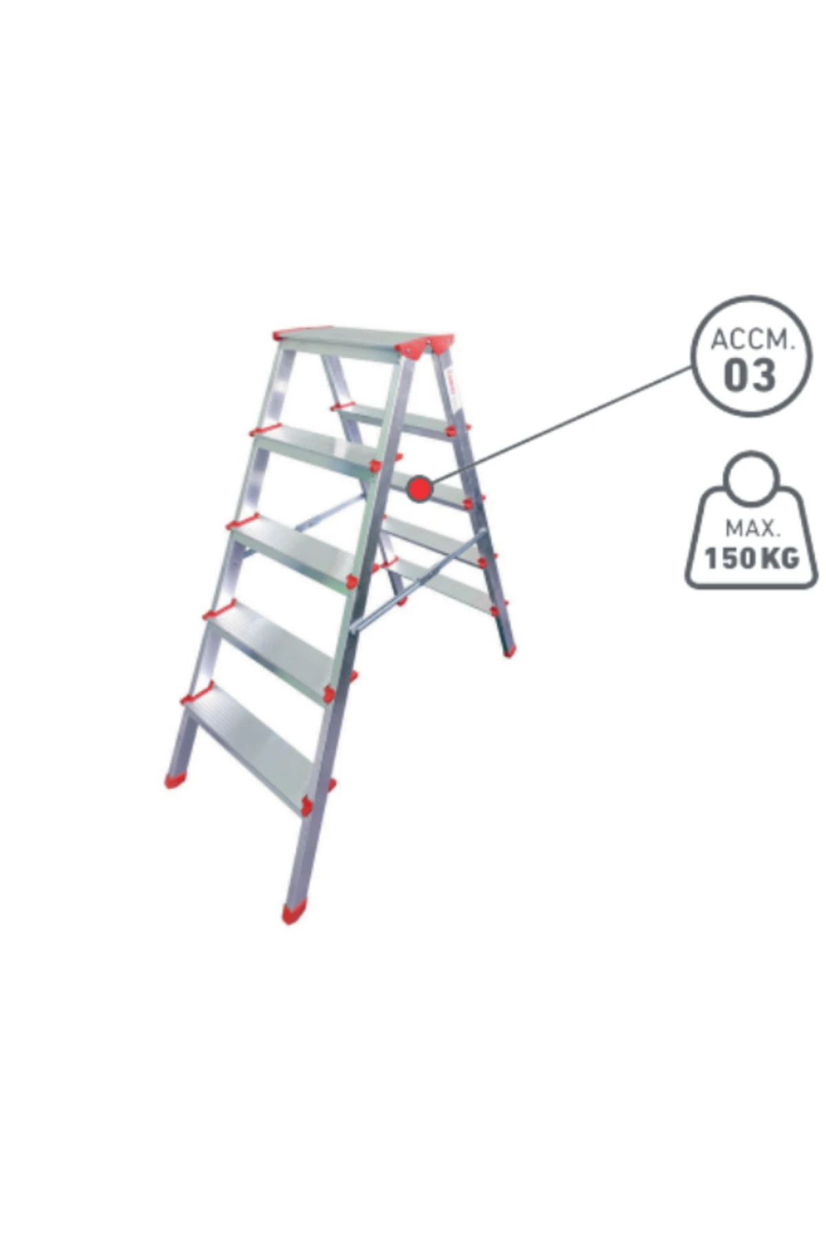 5 Basamaklı Çift Çıkışlı Merdiven (ACCM.03)