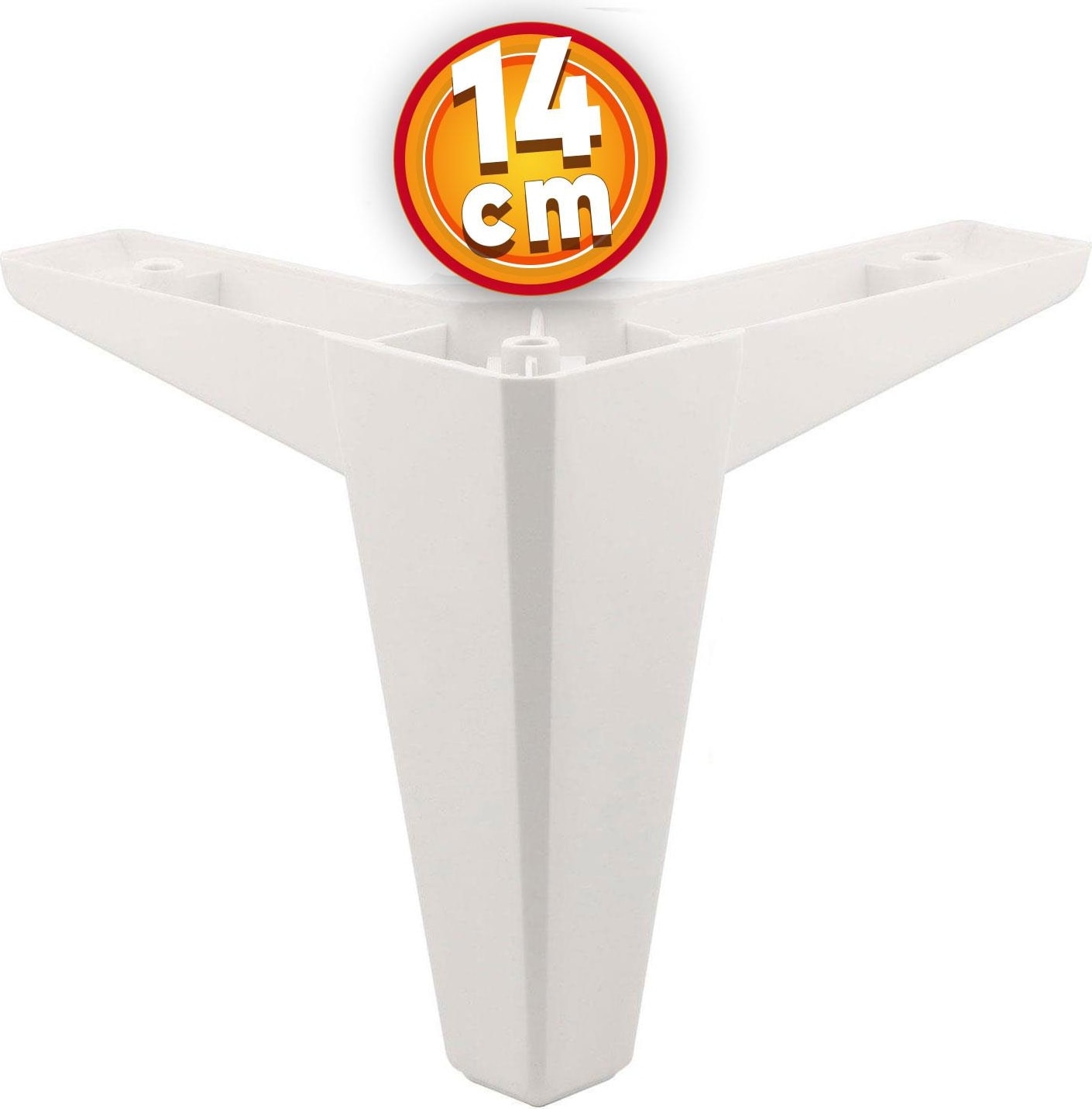 Lüks Mobilya Kanepe Sehpa Tv Ünitesi Koltuk Ayağı 14 cm Beyaz Baza Ayak