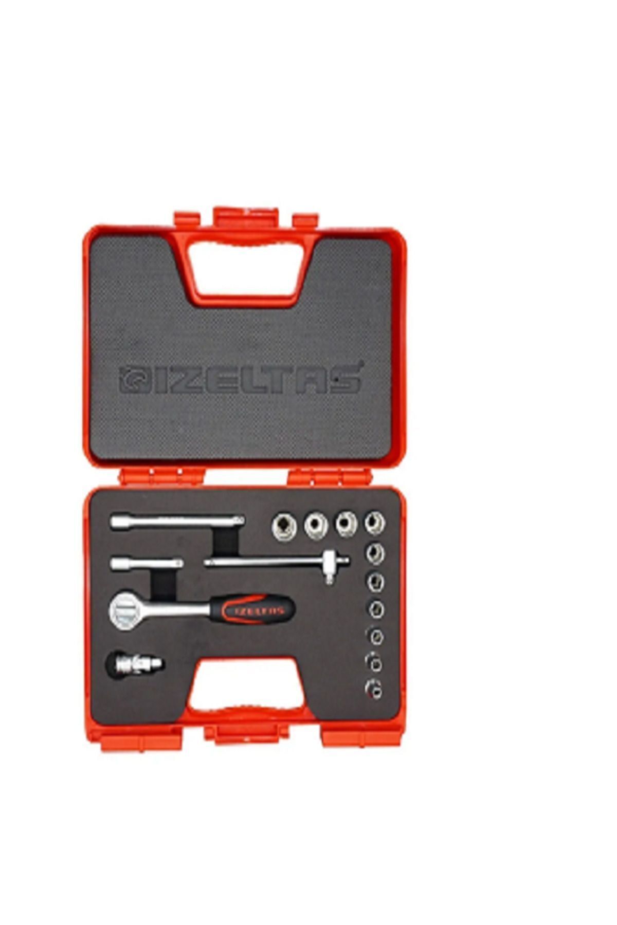 İZELTAŞ 1/4” Altı Köşe Lokma Anahtar Takımı (15 PARÇA, MM) 1107 00 6015