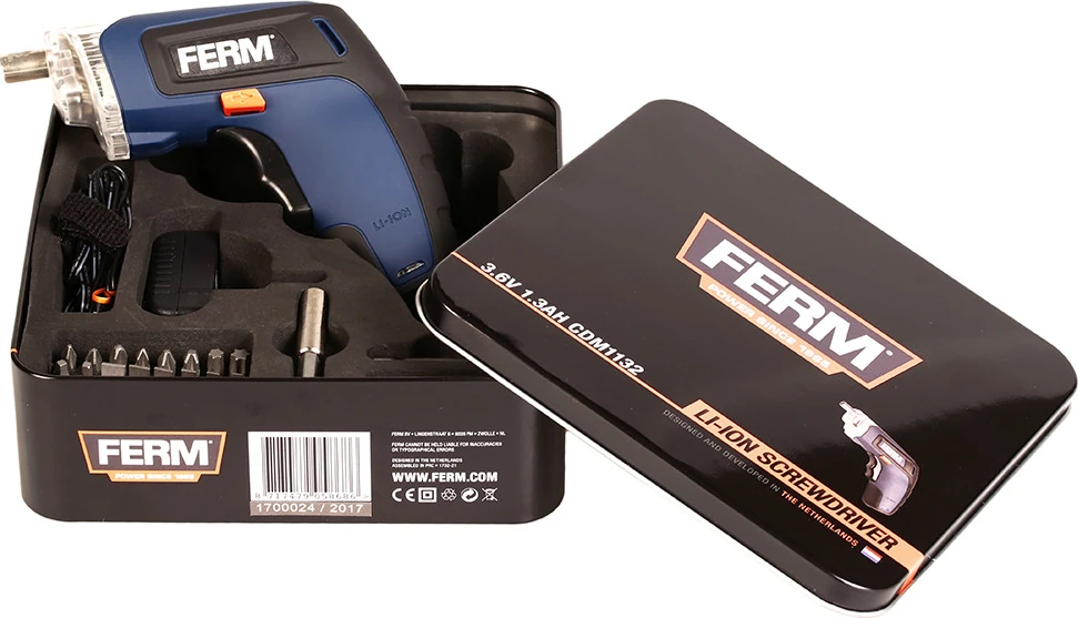 Power CDM1132 Akülü Li-Ion Vidalama - 3,6V - 1,3Ah – 27 Çeşit Aksesuarlar