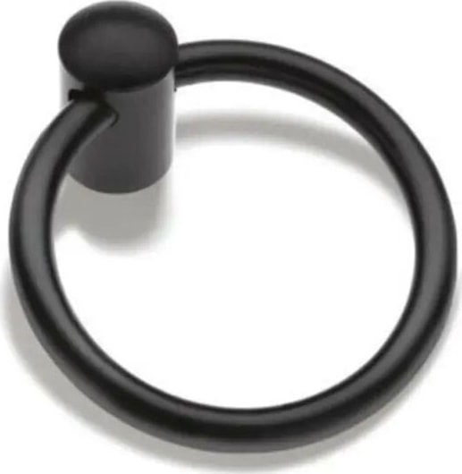 Interio Halka Kulp Sarkaç Çap 6cm Mat Siyah