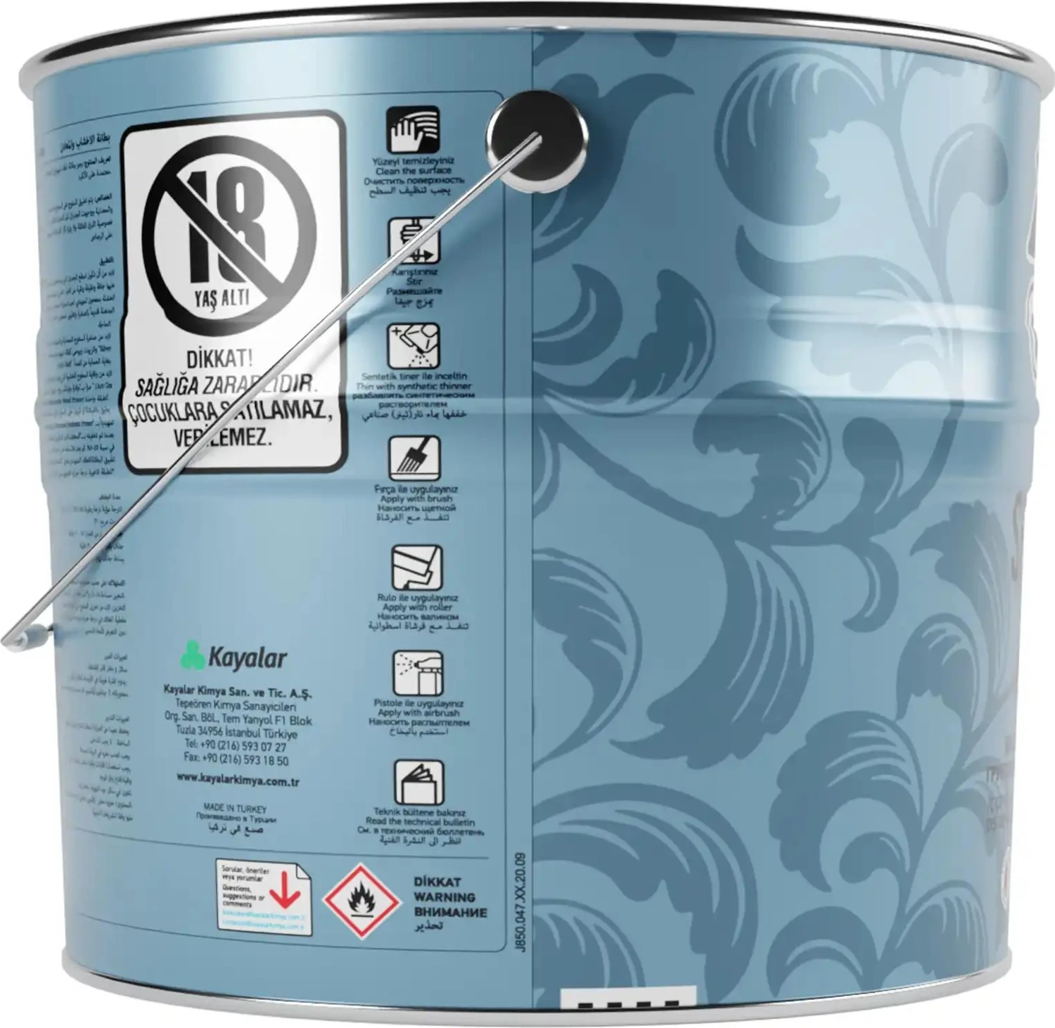 Diamond Sentetik Son Kat Astar Beyaz 10 kg