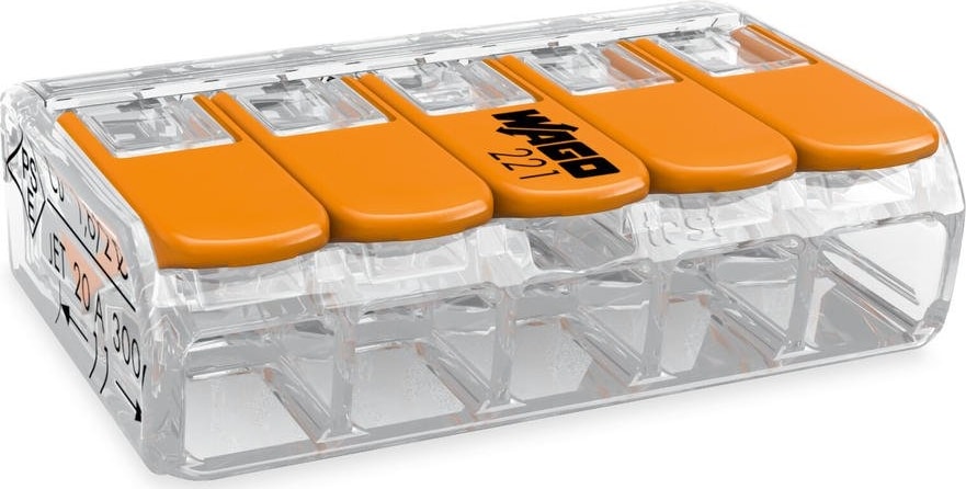 5 No Buat Klemensi Yaylı Tırnaklı 5x4mm 221-415 (25 Adet)