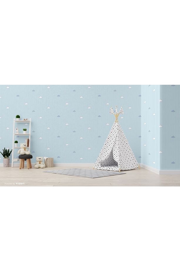 Adakids 8916-2 Genç Çocuk Bulutlu Desenli Duvar Kağıdı