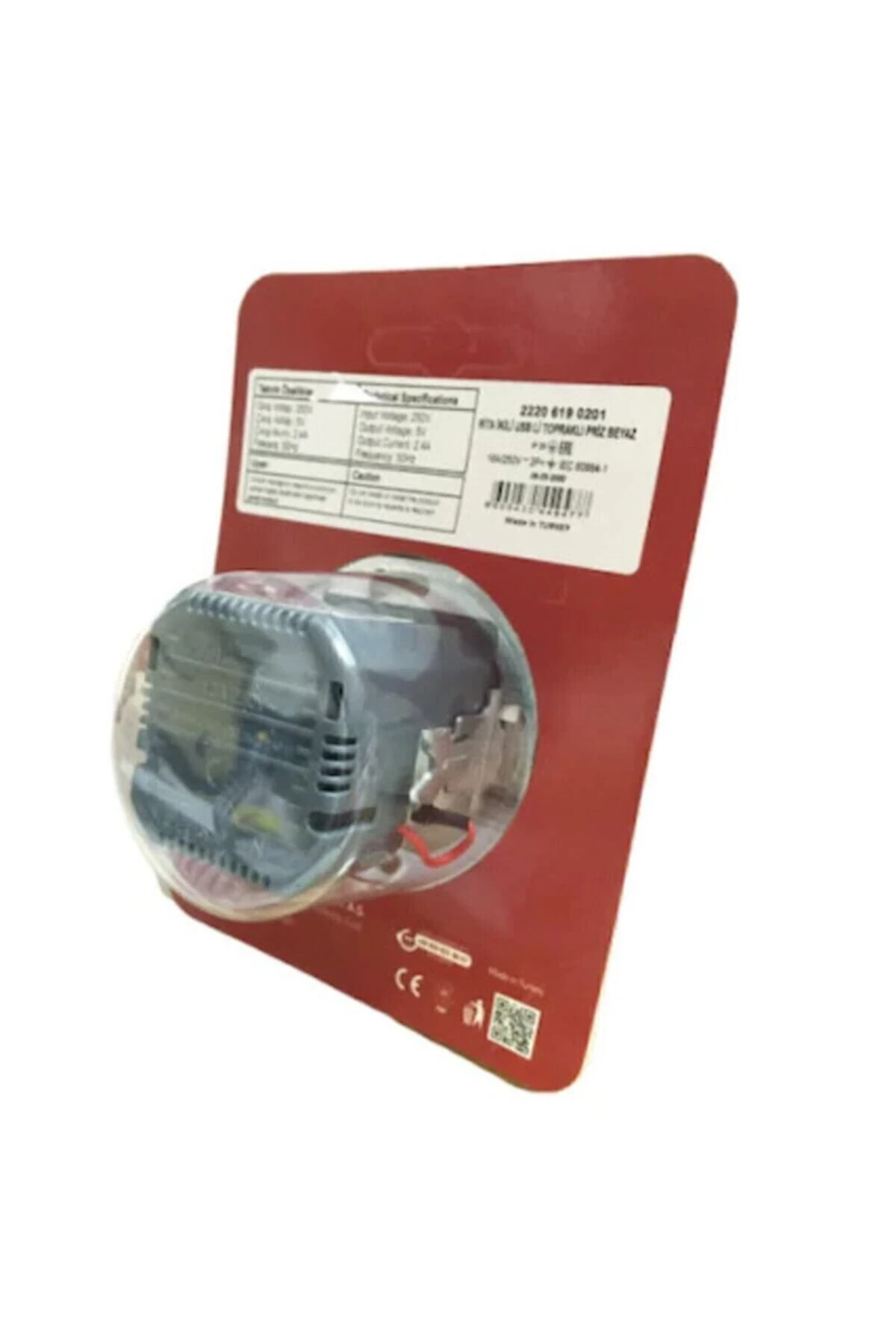 Çift Usb Girişli Topraklı Priz (2.4A HIZLI ŞARJ ÇOCUK KORUMA) ( 2 Adet Fiyatıdır )