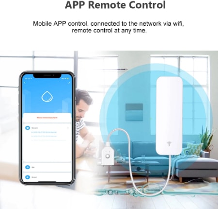 Wifi Destekli Akıllı Kaçak Su Sensörü + 2 Pil