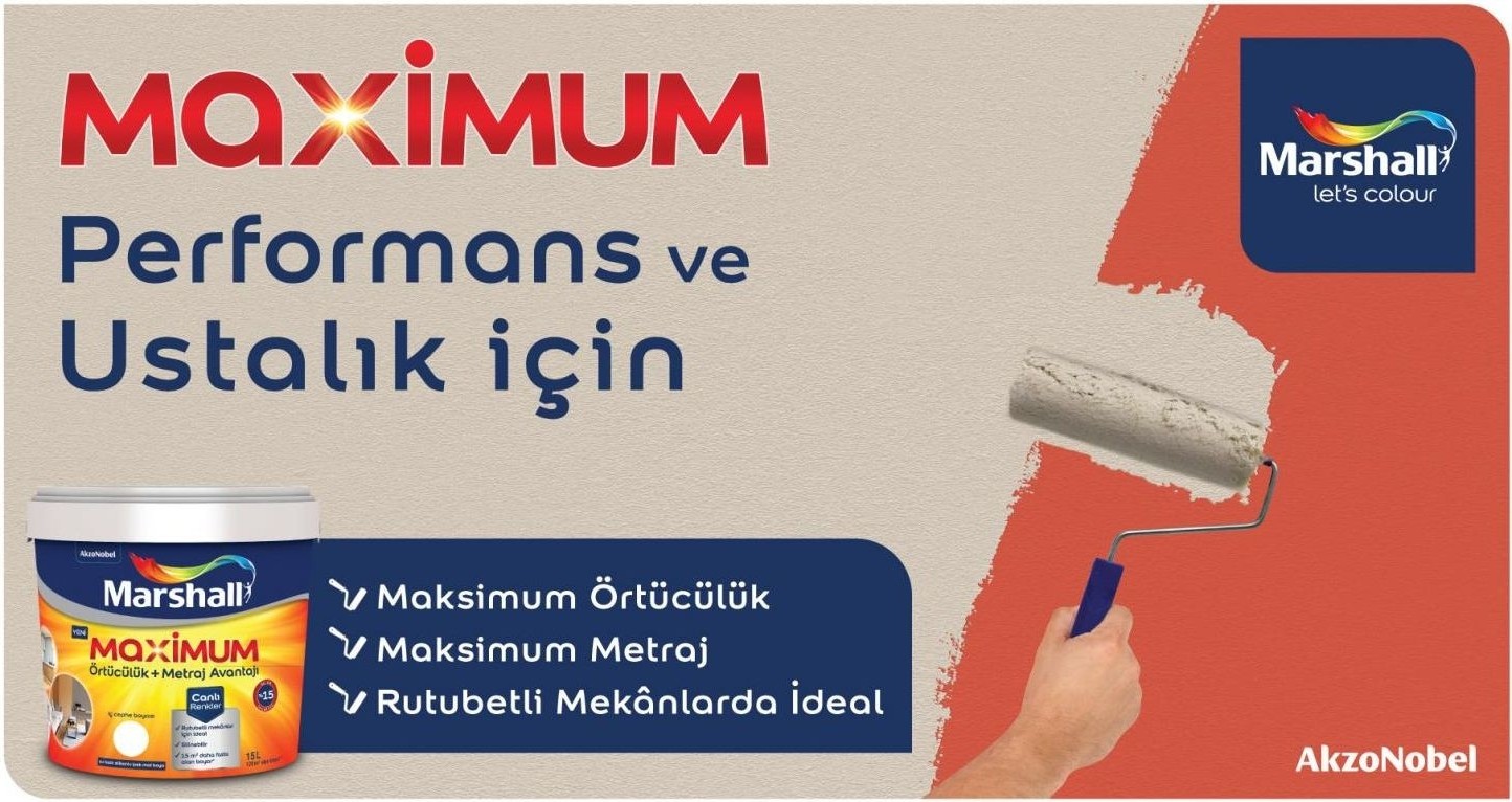 Maximum Silikonlu Silinebilir 3.5 kg Iç Cephe Boyası