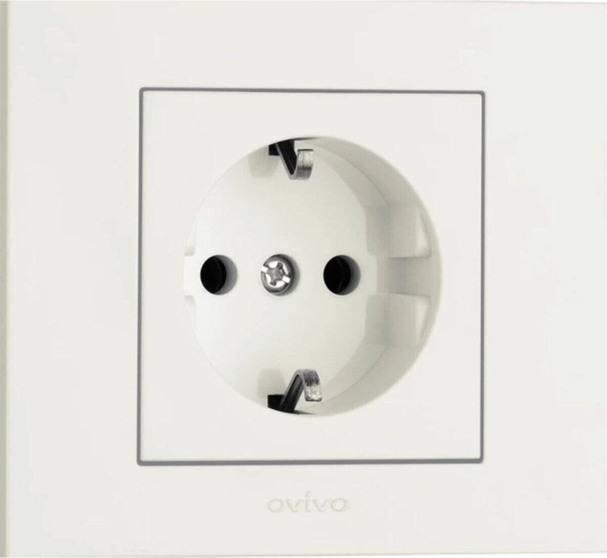 Grano Beyaz Topraklı Priz 5'li Paket (Çerçeve Dahil)