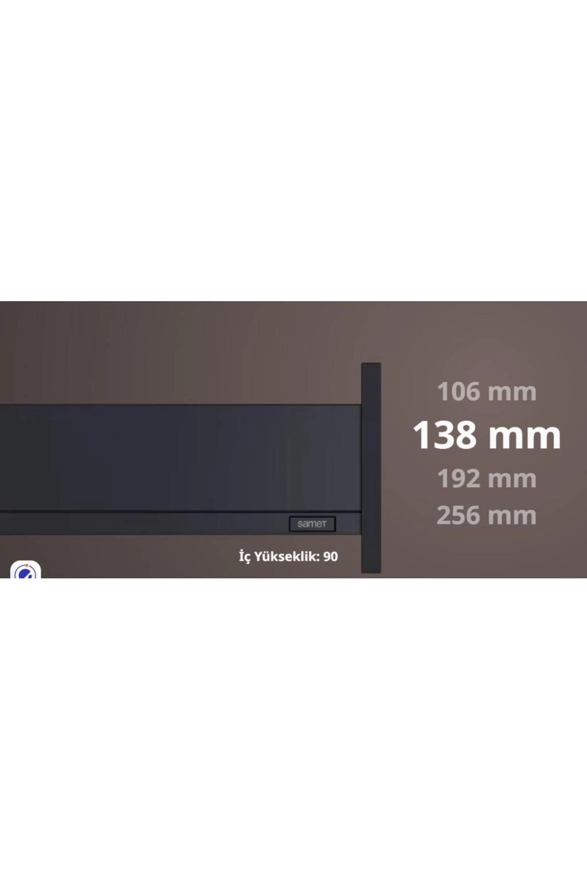 Flowbox 138/18 Frenli Antrasit 500mm