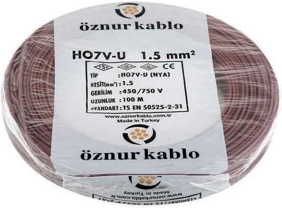 Nya Kablo  1,5 Luk Kahve Rengi (100 Metre)