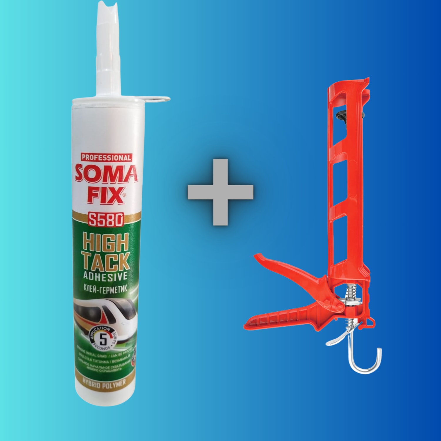Korniş Silikonu Ultra Güçlü + Silikon Tabancası
