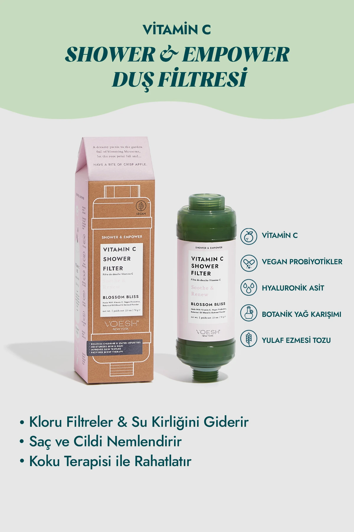 New York Vitamin C Duş Filtresi Çiçek