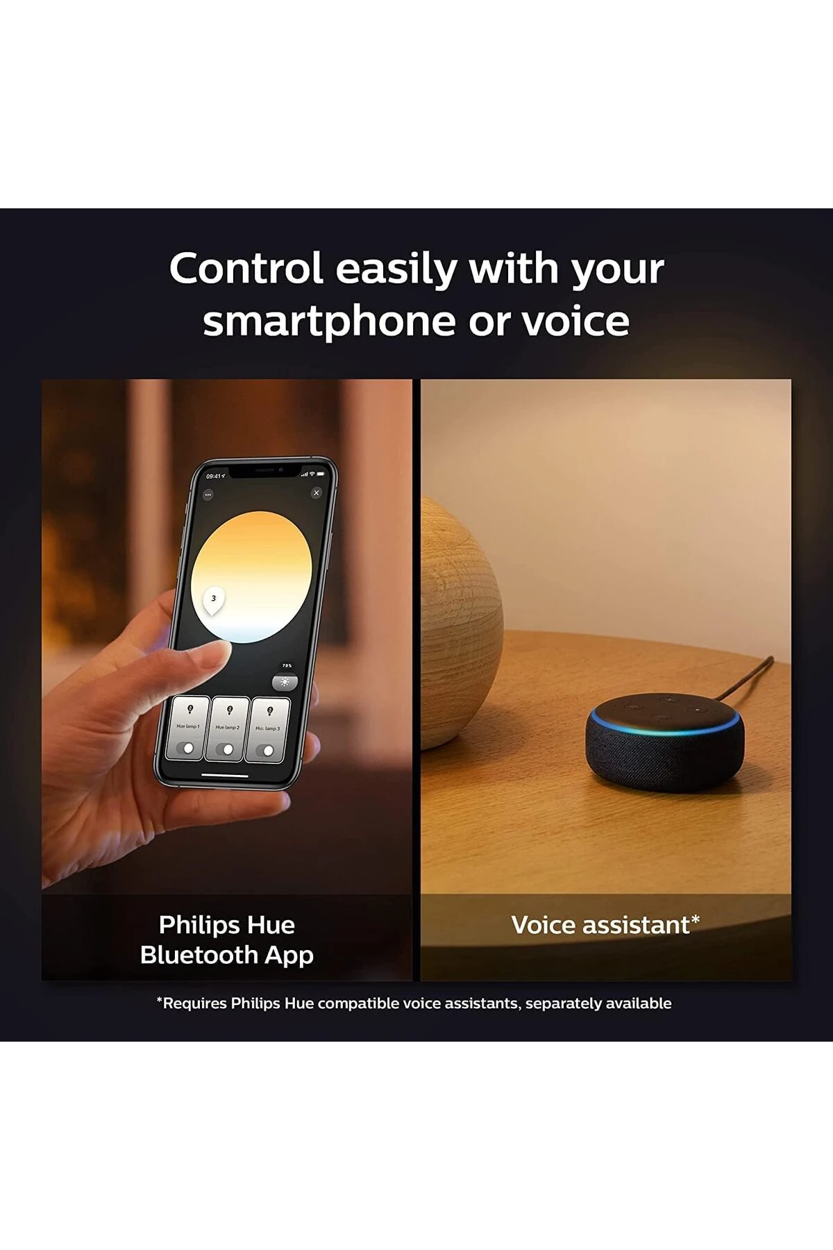 Hue Beyaz Amb. Enrave Tavan Lambası M Siyah, 2400 lm, Dimmer Anahtarlı