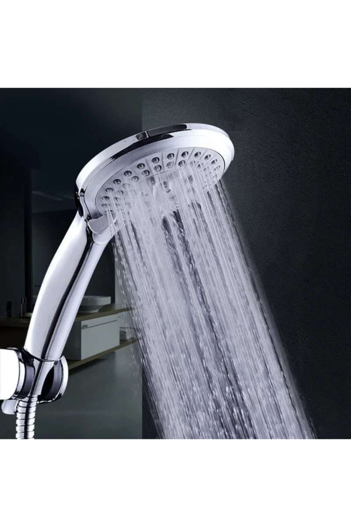 Avangarde Krom Duş Başlığı, Krom Eko Mafsal Ve Eko Hortum Duş Seti