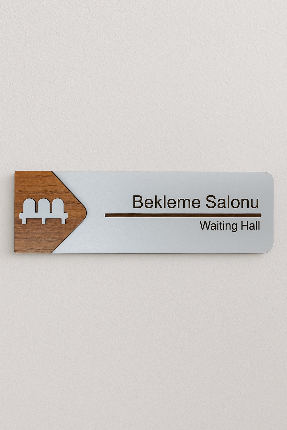 Bekleme Salonu Ofis Oda Kapı Isimliği Yönlendirme Tabelası Levhası Kişiselleştirilebilir