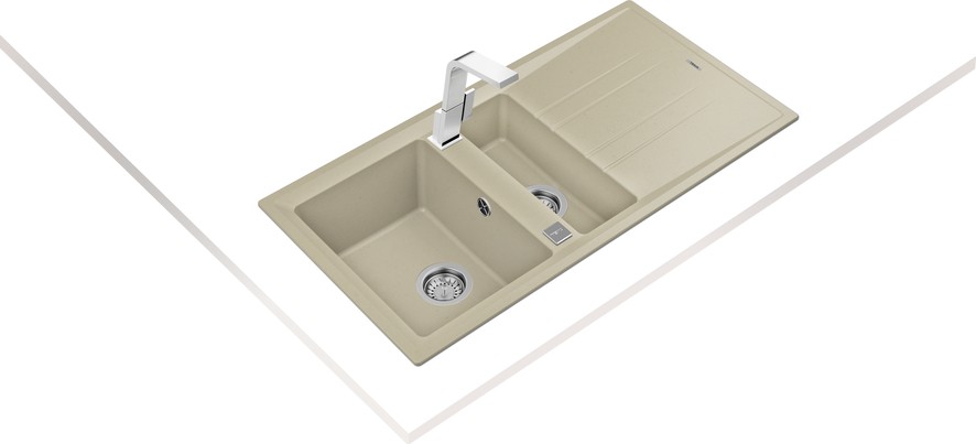 STONE 60 B-TG TOPASBEIGE Ankastre Granit Eviye Bej 100 cm 115360011