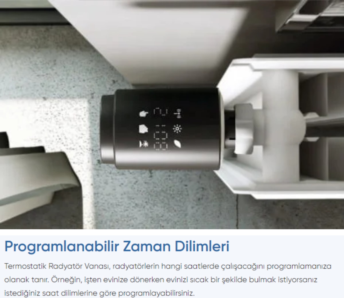 Akıllı Termostatik Radyatör Vanası Wi-Fi Bağlantılı ve Uzaktan Kontrol