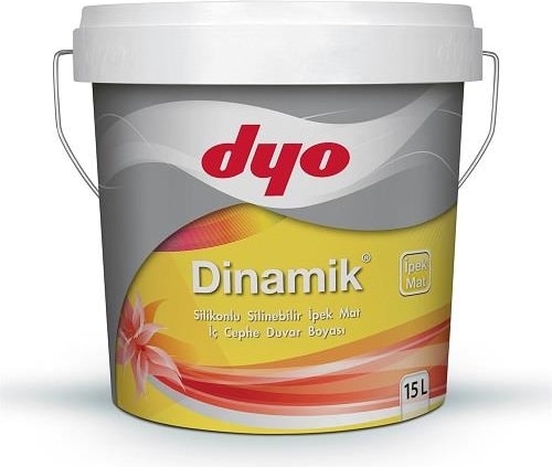 Dinamik Silikonlu Ipek Mat Iç Cephe Boyası 15 Lt Beyaz