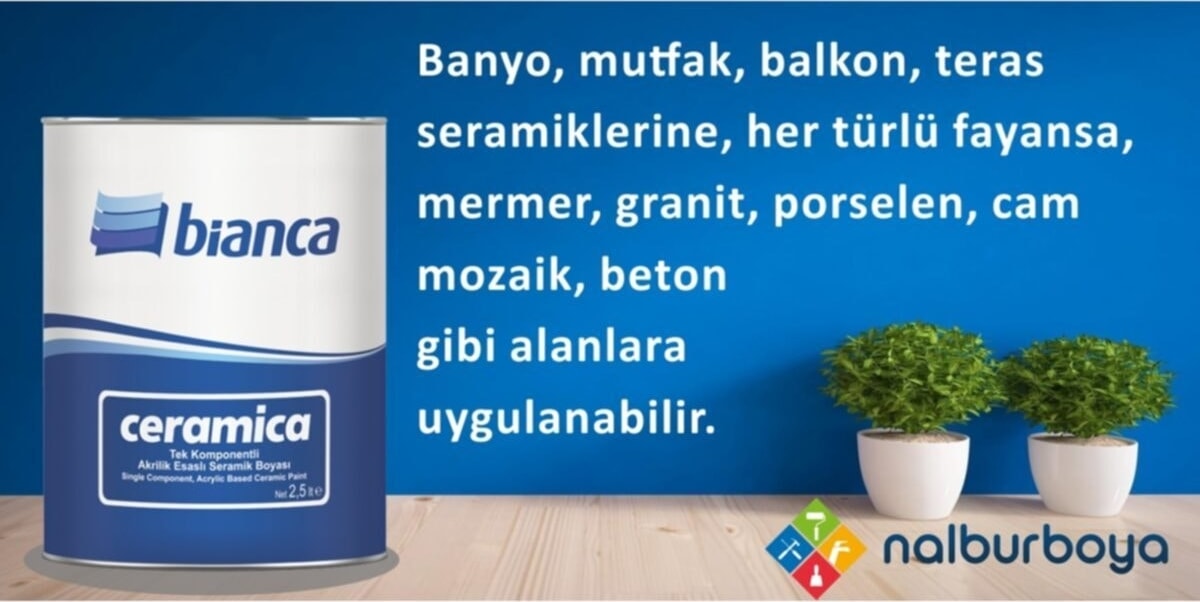 Fayans Boyası Kullanıma Hazır Ceramica 2,5 Lt