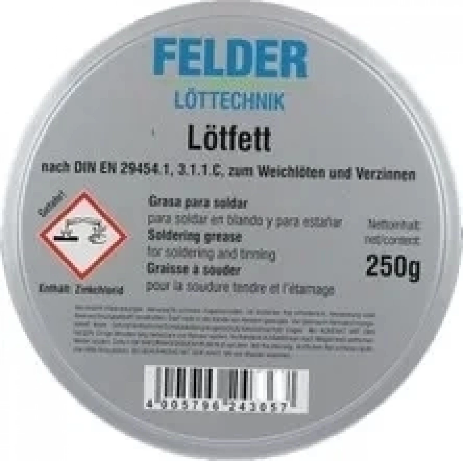 Felder Lötfett Lehim Pastası 250 gr