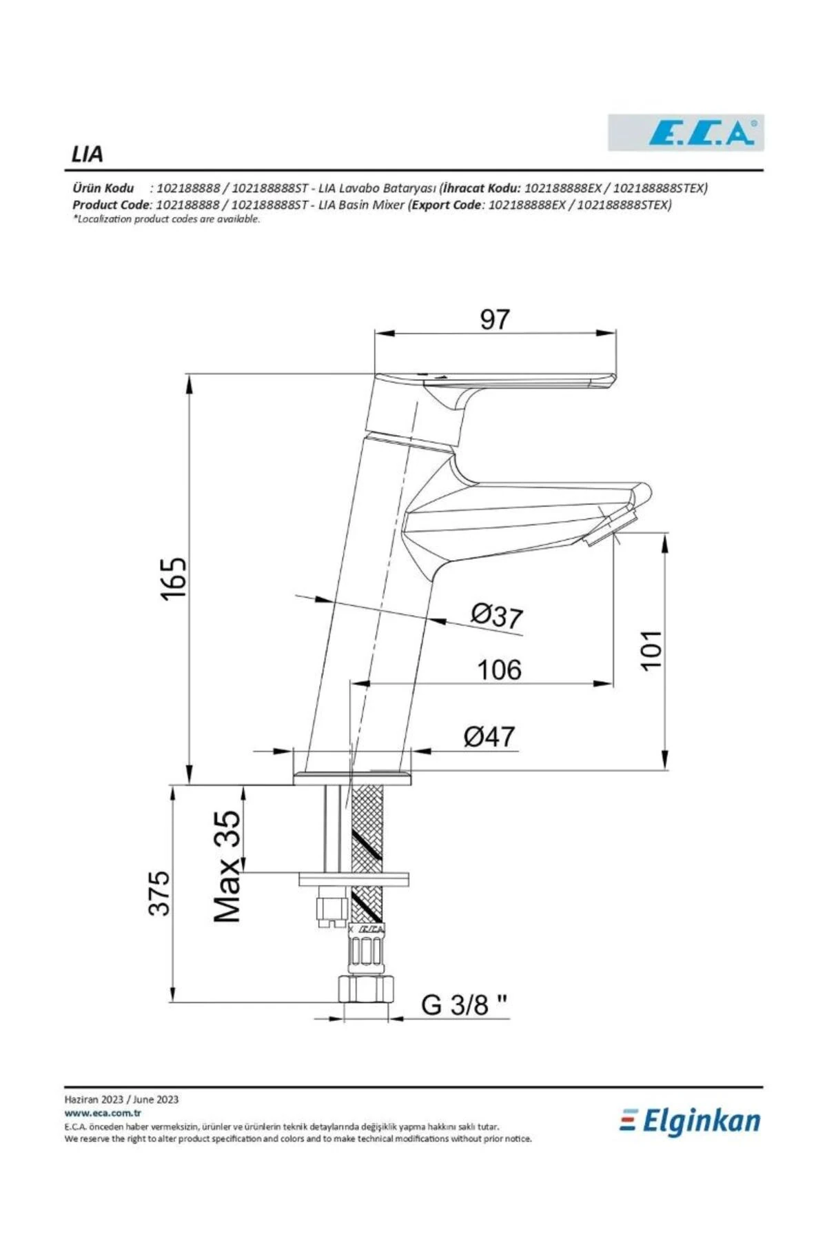 Li̇a Seri̇si̇ Lavabo Musluk,banyo Batarya ,evi̇ye Mutfak Set