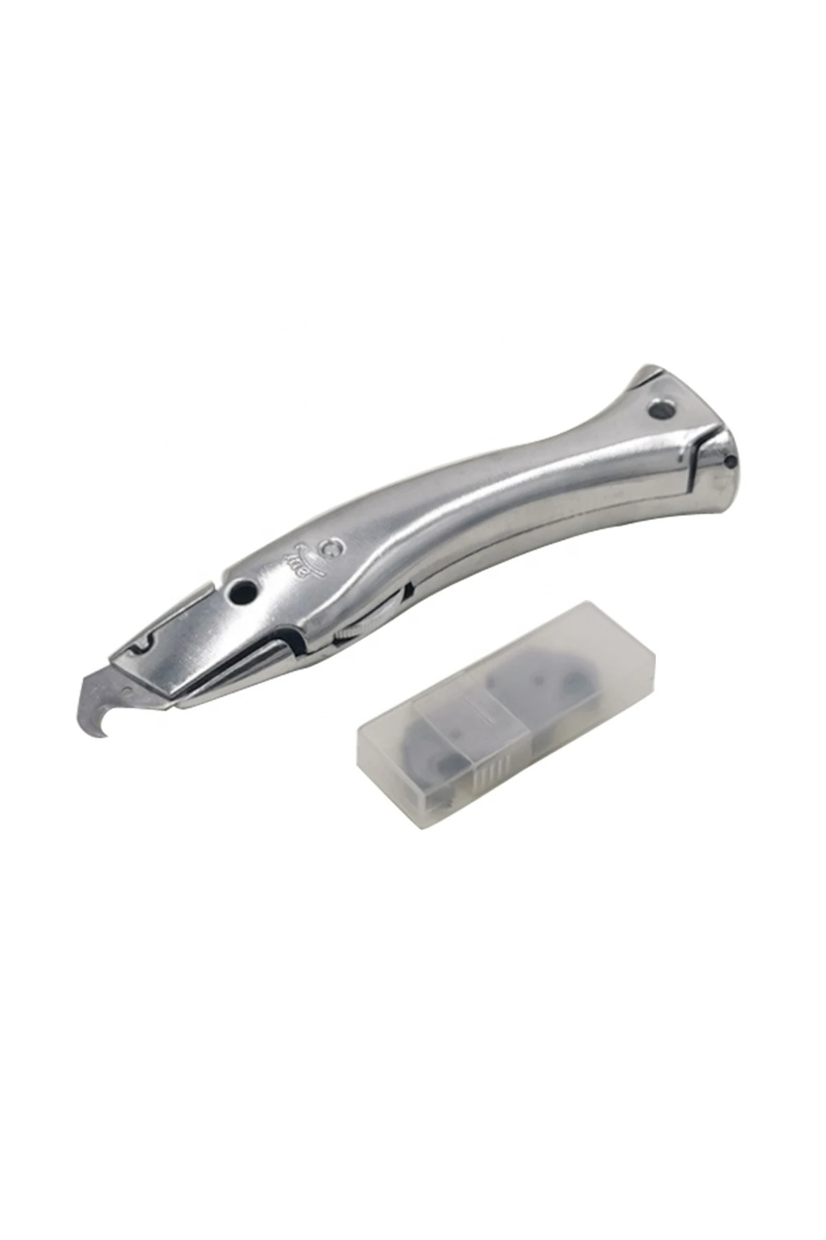 Alüminyum Gövdeli Kanca Uçlu Halı Kesim Bıçağı 10 Ad Kancalı Uç Genel Kullanıma Uygun