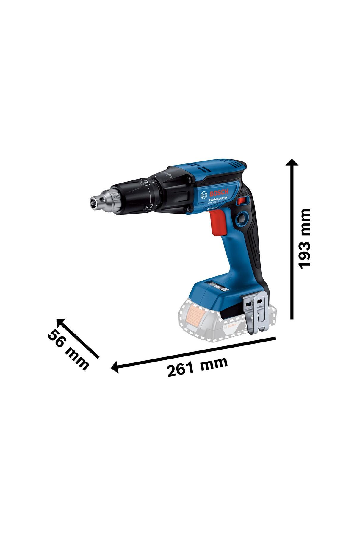 BOSCH GTB 185-LI 1x4 Ah Procore Akülü Alçıpan Vidalama Bez Çantalı