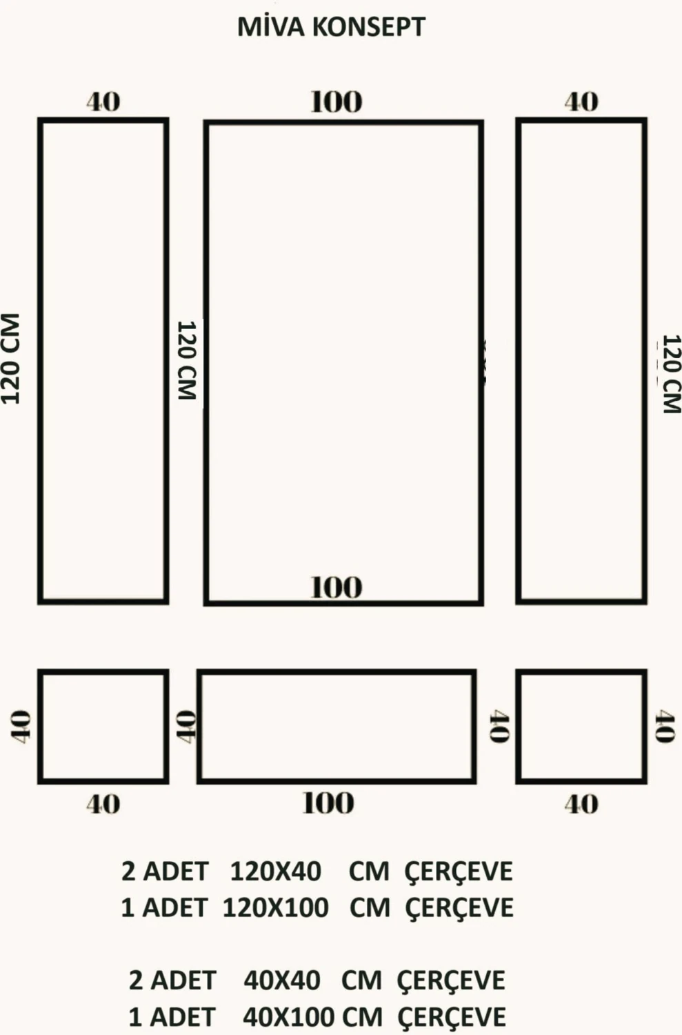 Dekoratif Boyanabilir Poliüretan Duvar Çıtası- 6 Lı Hazır Çerçeve Seti (Set 390)