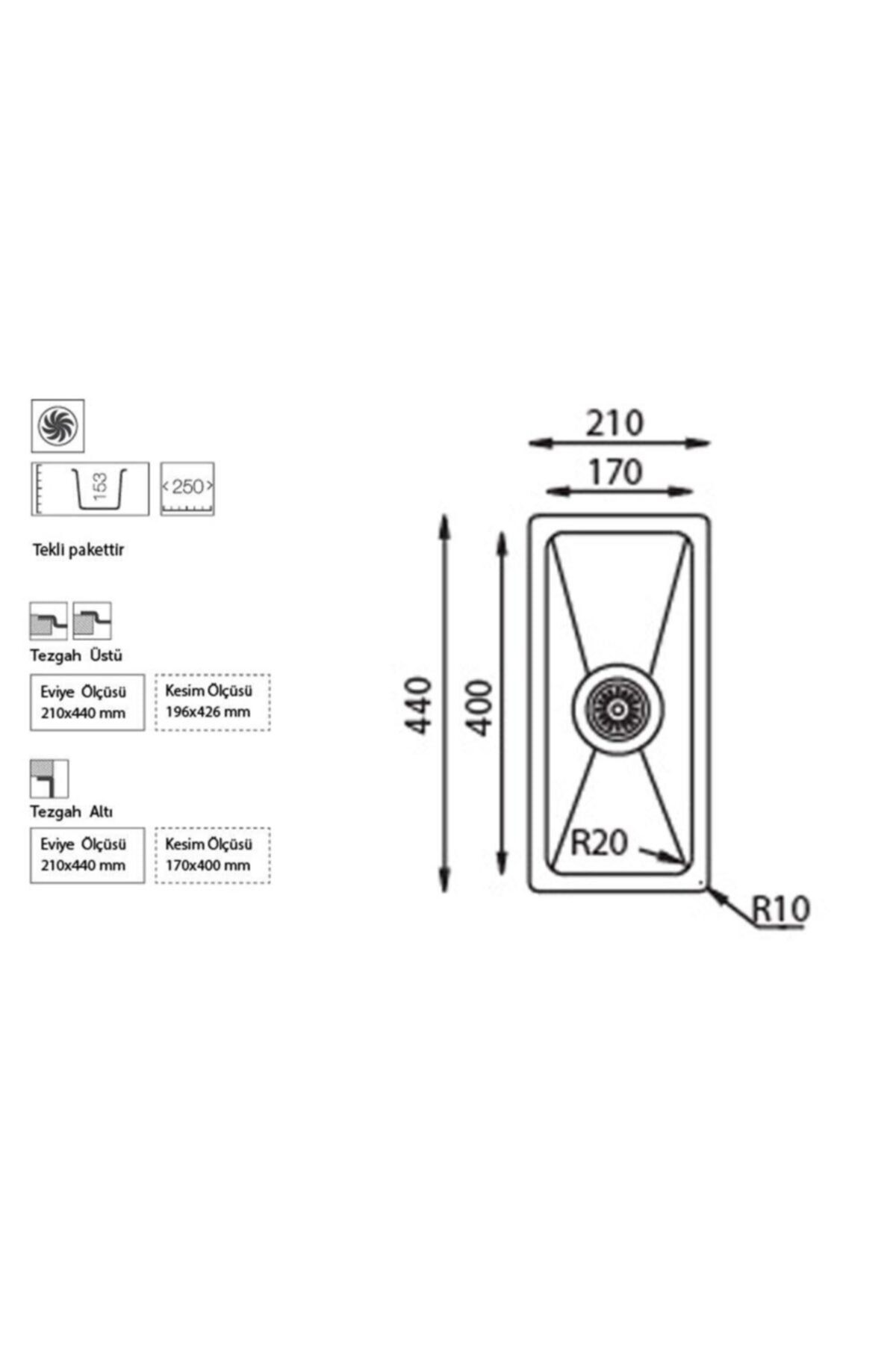 Me 171 Evye, Tek Hazneli, Tezgah Altı